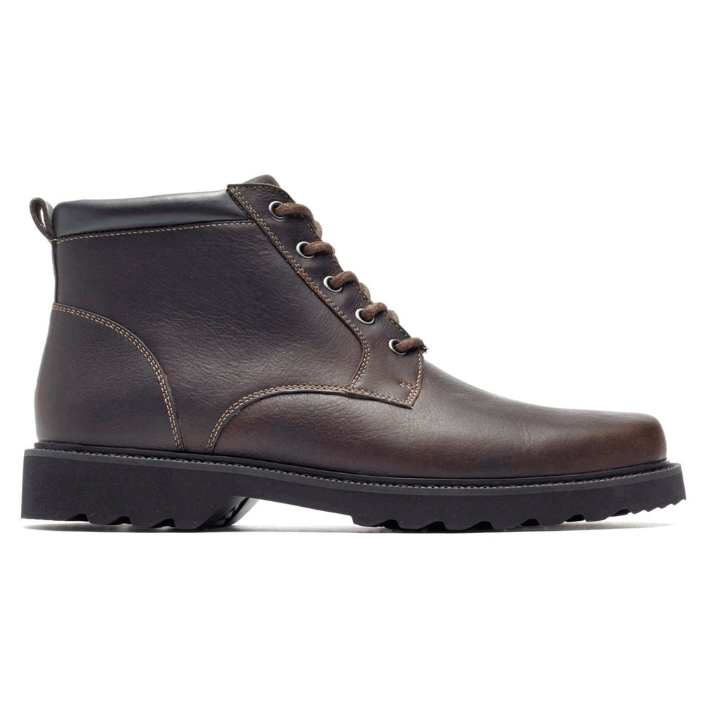 Rockport Singapore Mens Boots - Northfield Waterproof Plain Toe Dark Brown - AK5163872